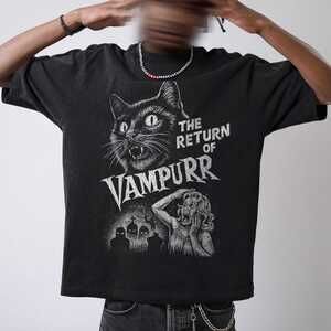 Horror Cat Movie Poster Tee
